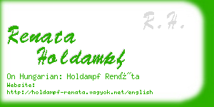 renata holdampf business card